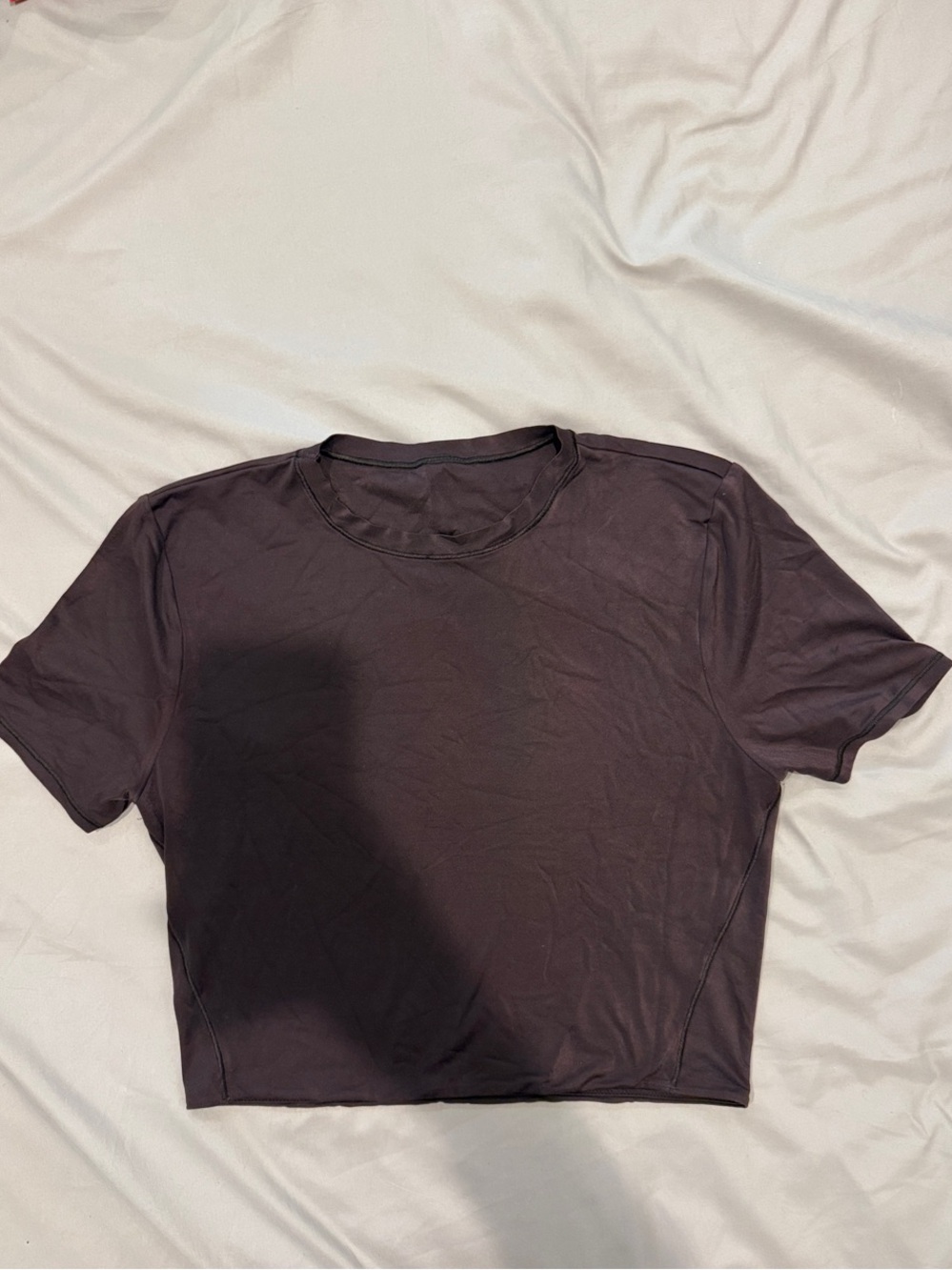 LULULEMON Wundermost Ultra-Soft Nulu Crewneck Cropped T-Shirt